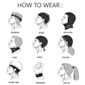 Miniatyrbillede 4 af 4: Balaclava Biker Cykling 3D Maske Bandana Snood Tørklæde black