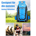 Miniatyrbild 3 av 10: Vandringsryggsäck, 36-55L Trekkingryggsäck, Vattentät Utomhusryggsäck, Reseryggsäck, för Sport, Cykling, Klättring, Bergsklättring Sky Blue