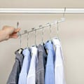Miniatyrbillede 4 af 5: 6 stk. Magiske Bøjlekroge Pladsbesparende Frakke Skab Garderobe Organisatorer 6Pcs