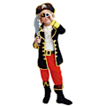 Pikkukuva 3 / 5: Lasten poikien Jack Sparrow Karibian merirosvoasu Halloween naamiaisasu M