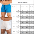 Miniatyrbilde 3 av 3: Treningsshorts for menn, treningsstudio, løping, fritidsshorts Grey M