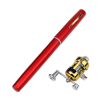 Miniatyrbild 2 av 2: Fiske Spö Bärbar Teleskopisk Mini Stång Penna Form Vikt red