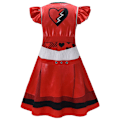 Miniatyrbild 3 av 8: Descendants 4 The Rise of the Red Charming Chloe Prinsessklänning för Flickor Filmfestdräkt med ett Underbart Kjolar Idealisk för Födelsedagspresenter 130cm