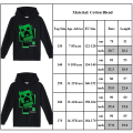 Miniatyrbild 3 av 3: Minecraft Hoodie Pojkar Barn Spelare Crawler Huvtröja green 160cm