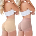 Miniatyrbild 5 av 6: Dam Knickers med Hög Midja, Slankare, Tummy Control, Fast Underkläder, Stringtrosor Skin M