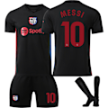 Miniatyrbillede 1 af 2: Fodboldtrøjesæt til børn #10 MESSI Fodboldtøj Drenge Træningsdragt 18
