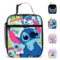 Pikkukuva 2 / 5: Söpö Lilo ja Stitch -kuvioinen lasten eristetty lounasrasia pojille ja tytöille, ruokapakkaus piknikille kouluun #3