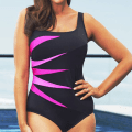 Miniatyrbild 2 av 5: Plus Size Dam Push-up Bikini Set En-delad Baddräkt Strand rose red L