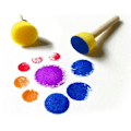Miniatyrbild 6 av 6: 4 st DIY Stencilborste Svampverktyg Möbelhantverk Svampfärg 4 Pcs