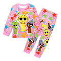 Miniatyrbild 1 av 3: Rhythm Box Barn Pojkar Flickor Långärmade Toppar + Byxor Pyjamas Set Nattkläder Sovkläder Pink 150cm