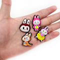 Miniatyrbillede 2 af 4: 18 stk. Labubu Sko Charms Bundle Sæt Dekorationstilbehør til CrocsClogs 18PCS