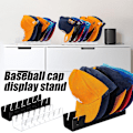 Miniatyrbillede 4 af 5: 2-pak Akryl Hattehylder uden Installation til 14 Baseball Caps Display og Organizer Transparent