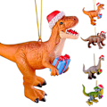 Miniatyrbilde 5 av 5: Juletre Dinosaur Hengende Ornament Anheng Dekor Fest A