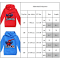 Miniatyrbild 3 av 3: Spider-Man Barn Hoodie Jacka Kavaj Långärmad Huvad Topp red 140cm