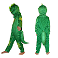 Pikkukuva 1 / 3: PJ Mask -asu pojille ja tytöille, supersankari lasten naamiaisasu kirjavikkoon, Halloweeniin Green M