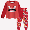 Miniatyrbild 1 av 6: Barn Cartoon Inside Out 2 Långärmad Toppar Byxor Pyjamas Pjs Set Sovkläder Nattkläder Present 120cm