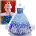 Pikkukuva 1 / 5: Mekot Prinsessamekot Lumikuningatar Tyttöjen Hienot Anna Elsa -asut Syntymäpäiväjuhlat Cosplay-vaatteet 140cm
