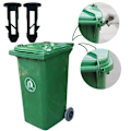 Miniatyrbild 1 av 3: 2 st Plastpropp Länk Fästning Stark Sopkärl Lock Gångjärnsstift 2pcs