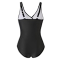 Miniatyrbillede 3 af 5: Dame Én-delt Badedragt Sommer Strand Polstret Monokini Bodysuit Badetøj Black 4XL