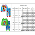 Miniatyrbild 3 av 3: Barn Pojkar Flickor Långärmade Toppar + Byxor Pyjamas Set Nattkläder #3 90cm
