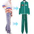 Miniatyrbild 5 av 6: Squid Game 2 1-set Hoodie Jacka Ståkrags Tröja Squid Game Dräkt Man Kvinna #230 5XL