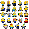 Miniatyrbillede 2 af 3: 24 stk. Minions Sko Charms Bundle Sæt Dekorationstilbehør til CrocsClogs 24PCS