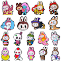 Miniatyrbillede 3 af 4: 18 stk. Labubu Sko Charms Bundle Sæt Dekorationstilbehør til CrocsClogs 18PCS