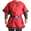 Miniatyrbild 1 av 5: Retro herrkläder Medeltida renässans pirat viking kostym topp Red 3XL