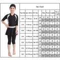 Miniatyrbild 3 av 3: Muslimsk Burkini-set för flickor - Badkläder för strand och bad! Navy blue 100cm