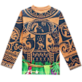 Pikkukuva 2 / 5: Moana 2 Maui Cosplay Pyjama -setti Lasten Poikien Halloween-asu Yöasut 140cm