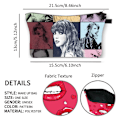 Miniatyrbild 5 av 5: Taylor Swif sångare musik kosmetisk väska sminkorganisatör läder bärbar påse present resetoalettväska förvaringspung C