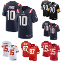 Miniatyrbild 6 av 7: Amerikansk Fotboll Jersey T-shirt för Män Kortärmad Topp A M