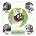Miniatyrbild 5 av 5: Snout Dog Nosparti, Andningsbar Mesh, Plat Nosparti, Bulldog Mask, Munskydd Black S