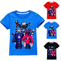 Miniatyrbild 2 av 3: Barn Pojkar Flickor Skibidi Toalett Sommar Kortärmad T-shirt Tryck Toppar Blus Julklapp Red 130cm