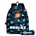 Pikkukuva 1 / 5: 2 kpl/setti Roblox 3D-tulostettu lasten reppu tytöille pojille opiskelijoiden koululaukku matkareppu penaalilla A