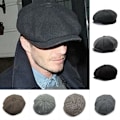 Miniatyrbild 1 av 3: Hatt för män, Slipperhatt, Berett, Golfhatt, Cabbie, Flatcap, Vinter black