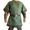 Pikkukuva 1 / 5: Retro miesten vaatteet keskiaikainen renessanssi merirosvo viikinki asu toppi Green 4XL