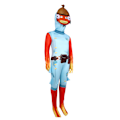 Pikkukuva 3 / 5: F-ortnite Body Fancy Dress -asu Lasten Poikien Halloween-juhliin Cosplay-haalaripuvut 140cm