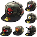 Pikkukuva 2 / 5: Säädettävä Camo-kirjailtu baseball-lippis ulkoiluun pojille ja tytöille spiderman