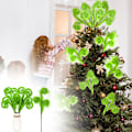 Miniatyrbild 2 av 5: 6 st Curly Furry Lime Green Julgransprydnader Julkulor