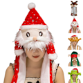 Miniatyrbild 4 av 4: Plush Julklapp, Hatt med Öron, Hatt med Rörliga Öron, Jul, Tomteluva, Julpartyhatt, Maskeraddräkt och Cosplay Elk deer