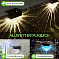 Pikkukuva 4 / 5: [Ale-myynti] LED-aurinkovalo, IP55 vedenpitävä seinävalo 7 tilalla, aurinkolamppu, ulkoseinävalo, puutarhavalot ulkokäyttöön, puutarhalamp