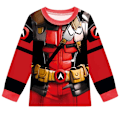 Miniatyrbild 3 av 5: Flickor Pojkar Deadpool Wolverine Pyjamas Barn Nattkläder Loungewear Pyjamas Set Cosplay 120cm