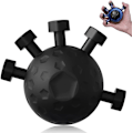 Miniatyrbild 1 av 5: Fingergreppsförstärkare, Handgreppsförstärkare Fingerövningsgreppverktyg, Handstyrka Handgreppstränare Black