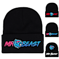 Miniatyrbillede 2 af 2: Mr. Beas Tegneserieprint Unisex Strikket Hue Vinter Varm #3
