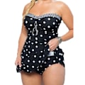 Pikkukuva 3 / 5: Naisten pehmustettu bikinisetti uimapuku uima-asu kylpy mekko black 4XL