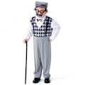 Pikkukuva 1 / 5: Lasten Poikien Cosplay Isoisä Vanha Mies Koulupuku Esitysasut Vaatteet grey M