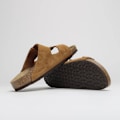 Miniatyrbild 4 av 6: Birkenstock Arizona Soft Footbed Tofflor Unisex Sandaler Slip On Vardagsskor Brown 40