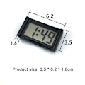 Miniatyrbild 2 av 3: Ultratunn LCD Digital Display Bilklocka Kalender Självhäftande