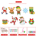 Miniatyrbillede 2 af 3: 2024 Jule 24 Dages Nedtællings Adventskalender Blind Box DIY Diamant Maleri Håndværk Nøglering Overraskelseslegetøj Børn Julegaver